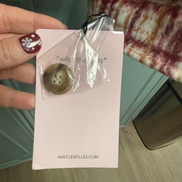 Avec Les Filles NWT Shacket Plaid Zip Up Size Small Plaid - Picture 5 of 5